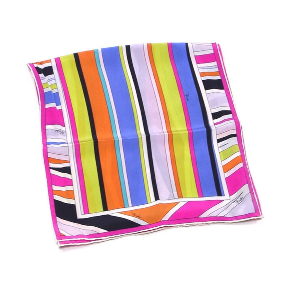 EMILIO PUCCI Stall Pucci pattern Pink White Auth used T18304